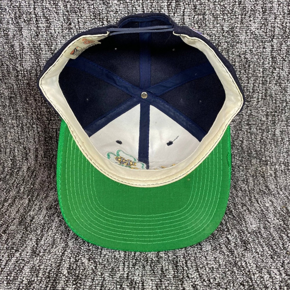 Vintage Notre Dame Fighting Irish Snapback Hat The Game Big Logo Shamrock 90s - Picture 7 of 9